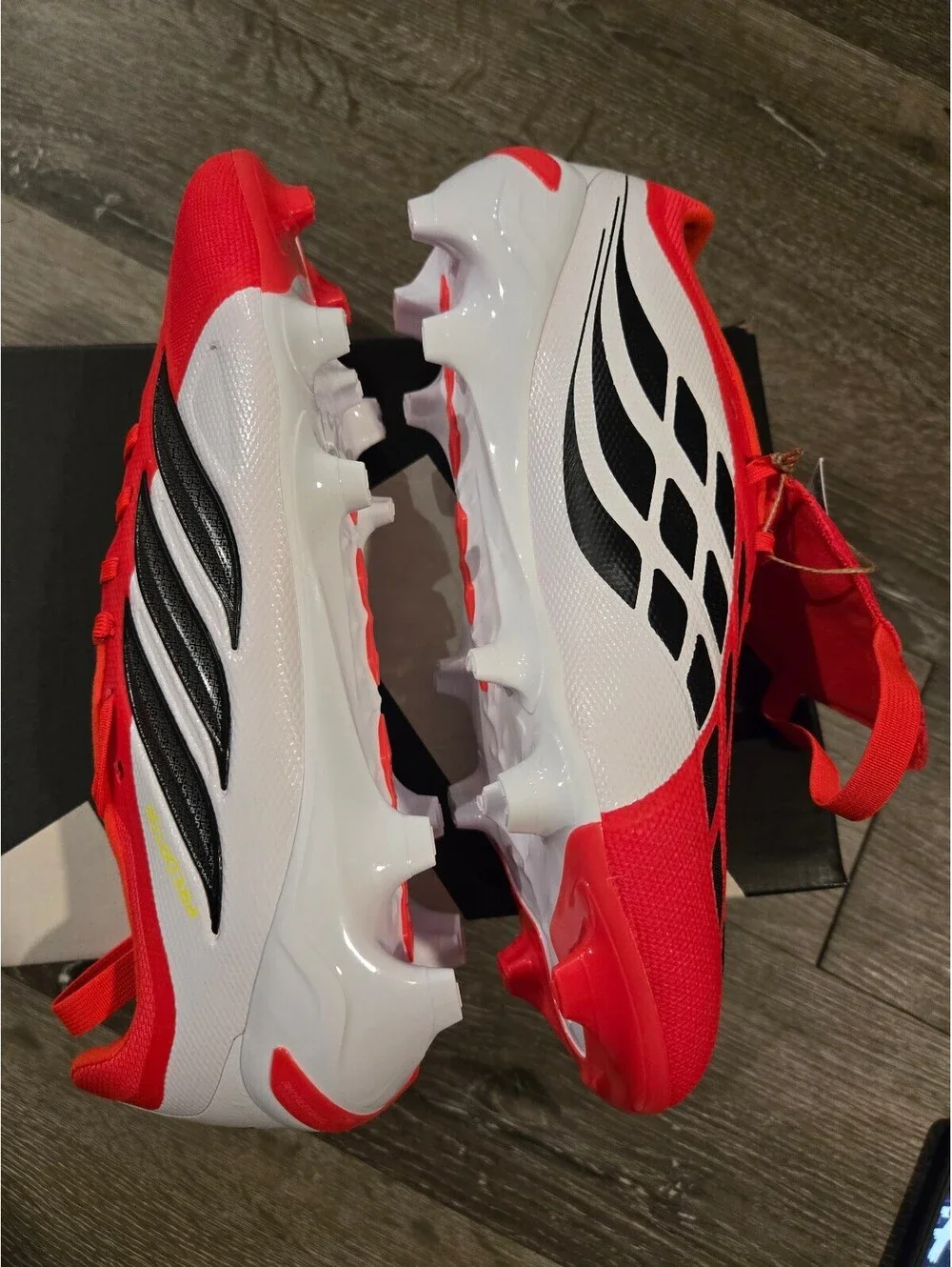 adidas Predator League FT FG Lucid Red Black JS0422 Men's 7.5 New Box